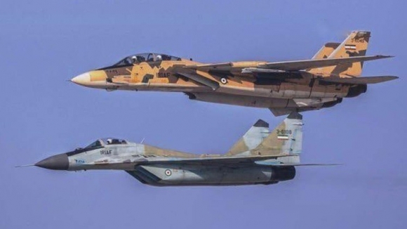 Истребители МиГ-29 и F-14A иранских ВВС